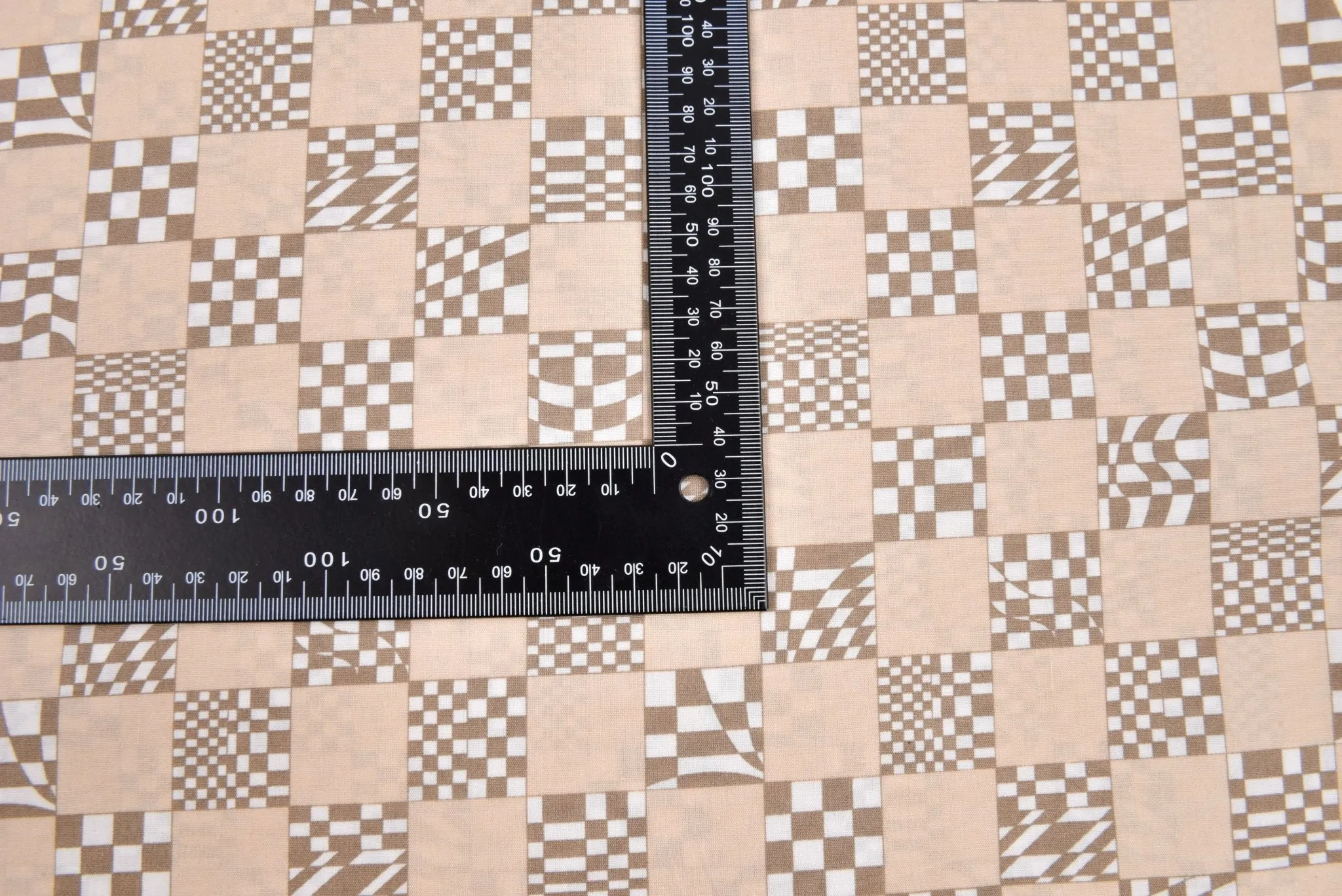100% Cotton Loom Line  Racing Blocks Fabric - 075