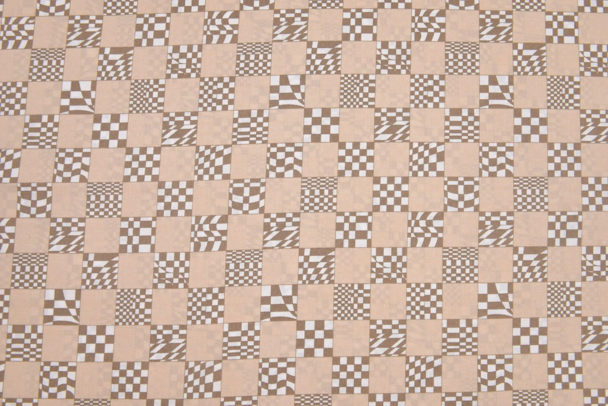 100% Cotton Loom Line  Racing Blocks Fabric - 075