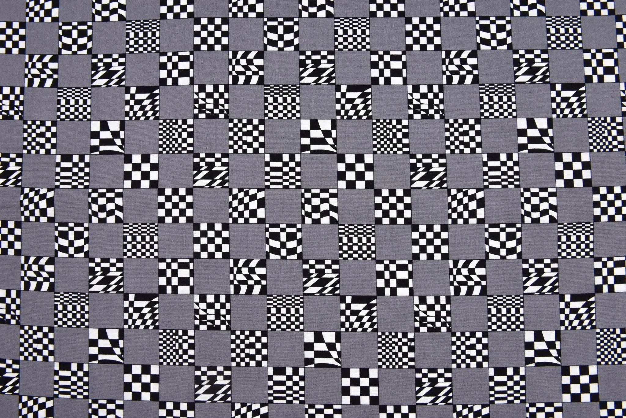 100% Cotton Loom Line  Racing Blocks Fabric - 075
