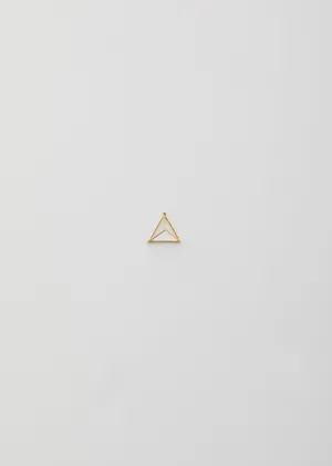 15MM 3D TRIANGLE EARRING WITH DIAMONDS