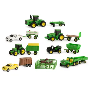 1:64 John Deere Kids 20 Piece Vehicle Value Set