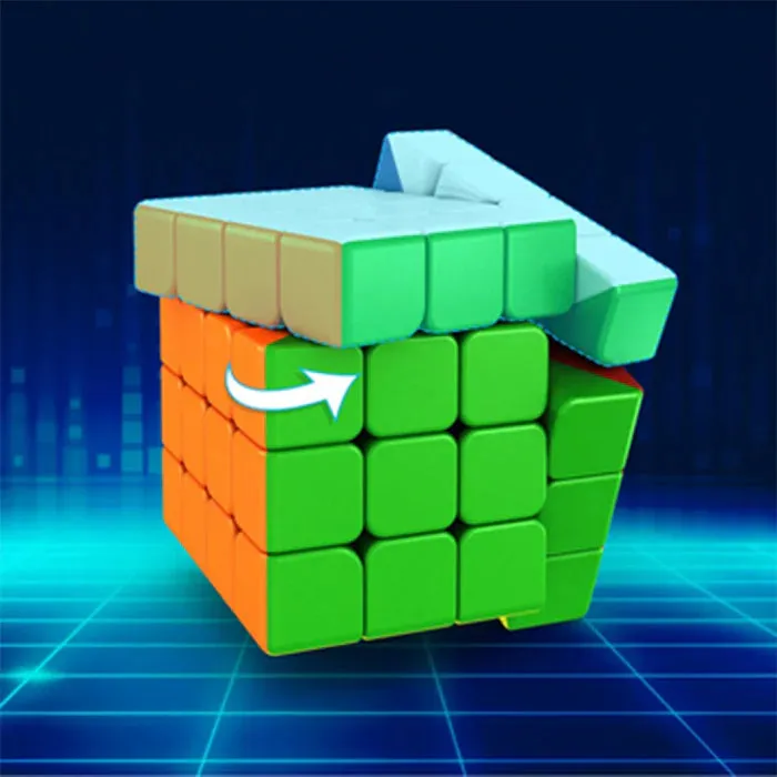 1975 Small Puzzles Cubes 4×4×4 High Speed Sticker Less Magic Cube Game, Kids and Professionals Magic Cube Puzzle Toy, Pack of 1, 8  Years