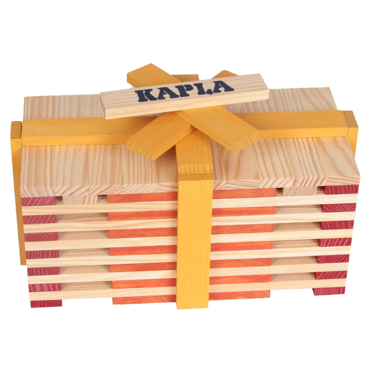 40 Square Box of Planks in Red By Kapla