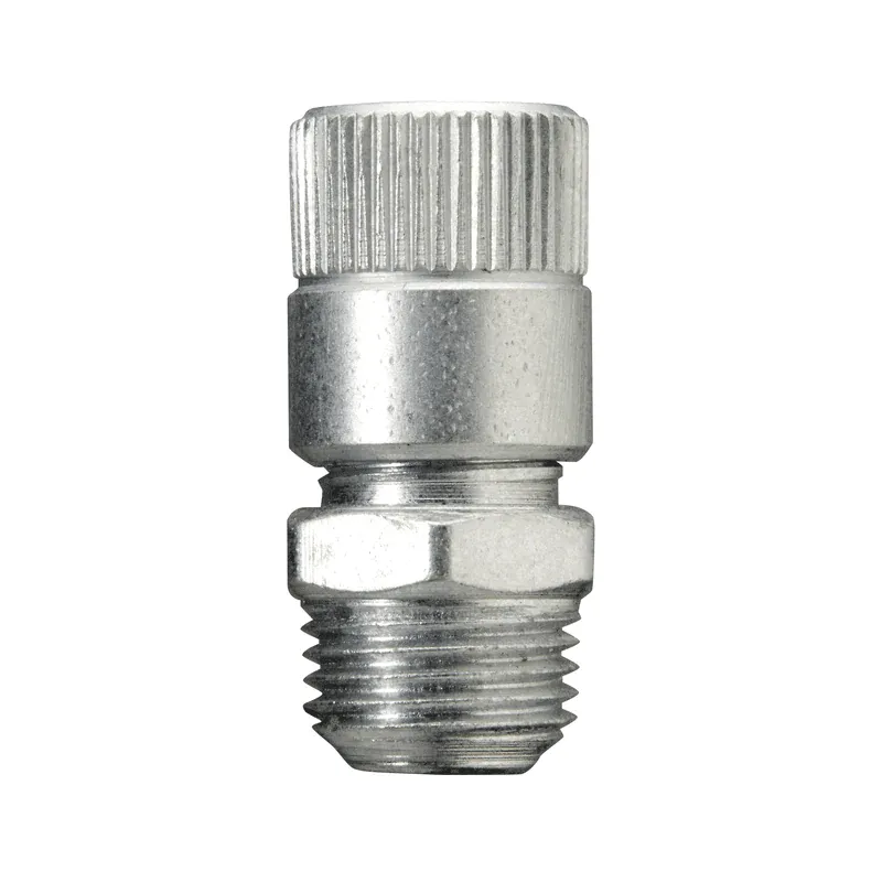 Alemite 1958 1/8" PTF Fitting Adapter, 1/4" Shank Length (Pack of 50)