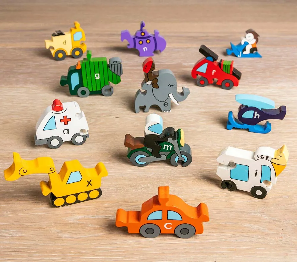 Alphabet Jigsaws Transport Alphabet