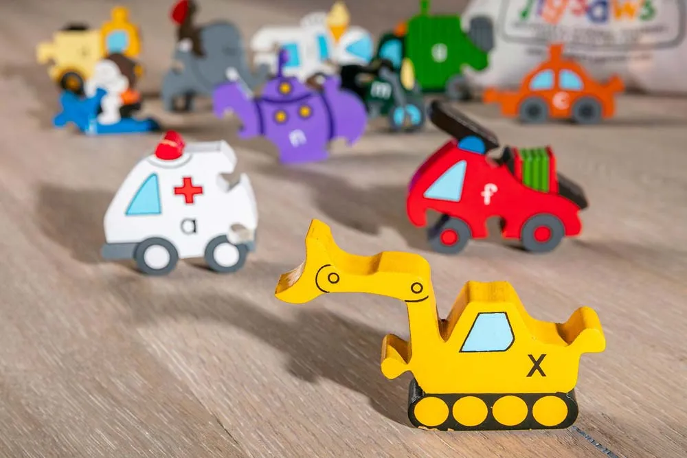 Alphabet Jigsaws Transport Alphabet