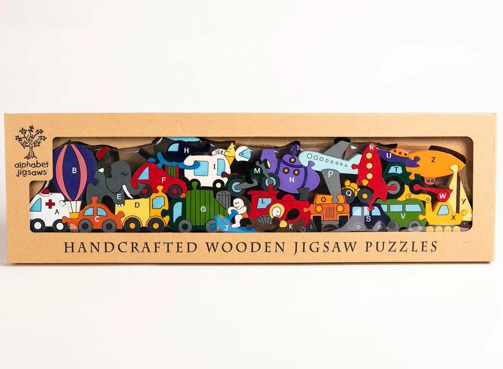 Alphabet Jigsaws Transport Alphabet