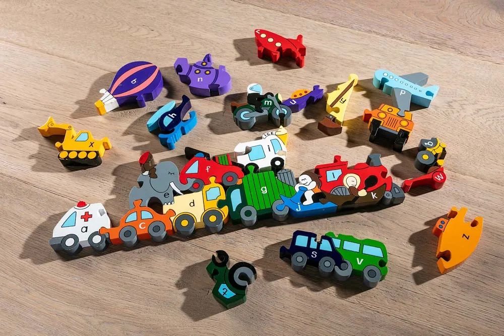 Alphabet Jigsaws Transport Alphabet