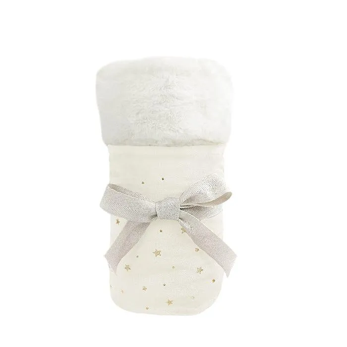 Baby Blankets| Celestial Star Faux Fur- Ivory | Mon Ami Designs