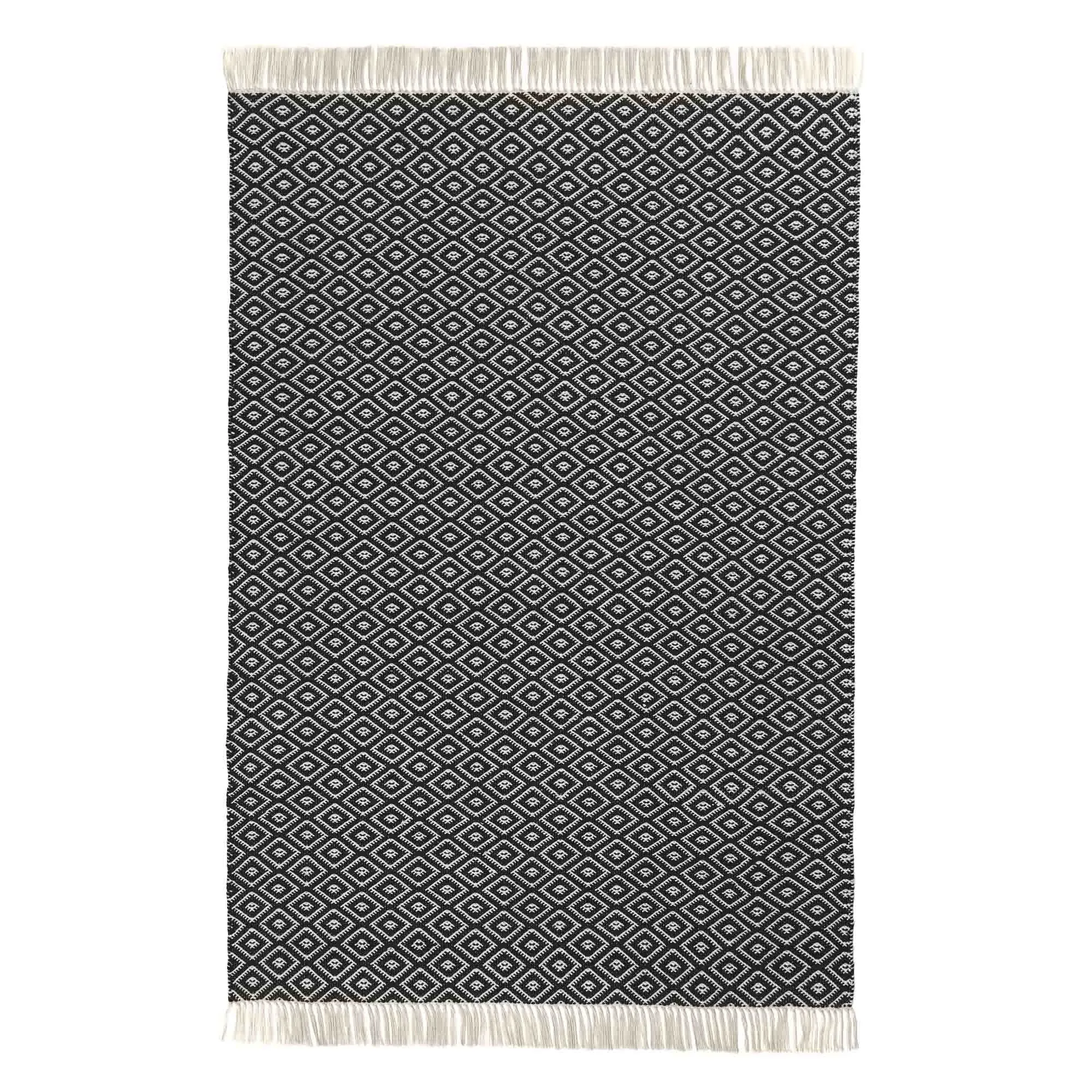 Barota Outdoor Rug [Black/White]