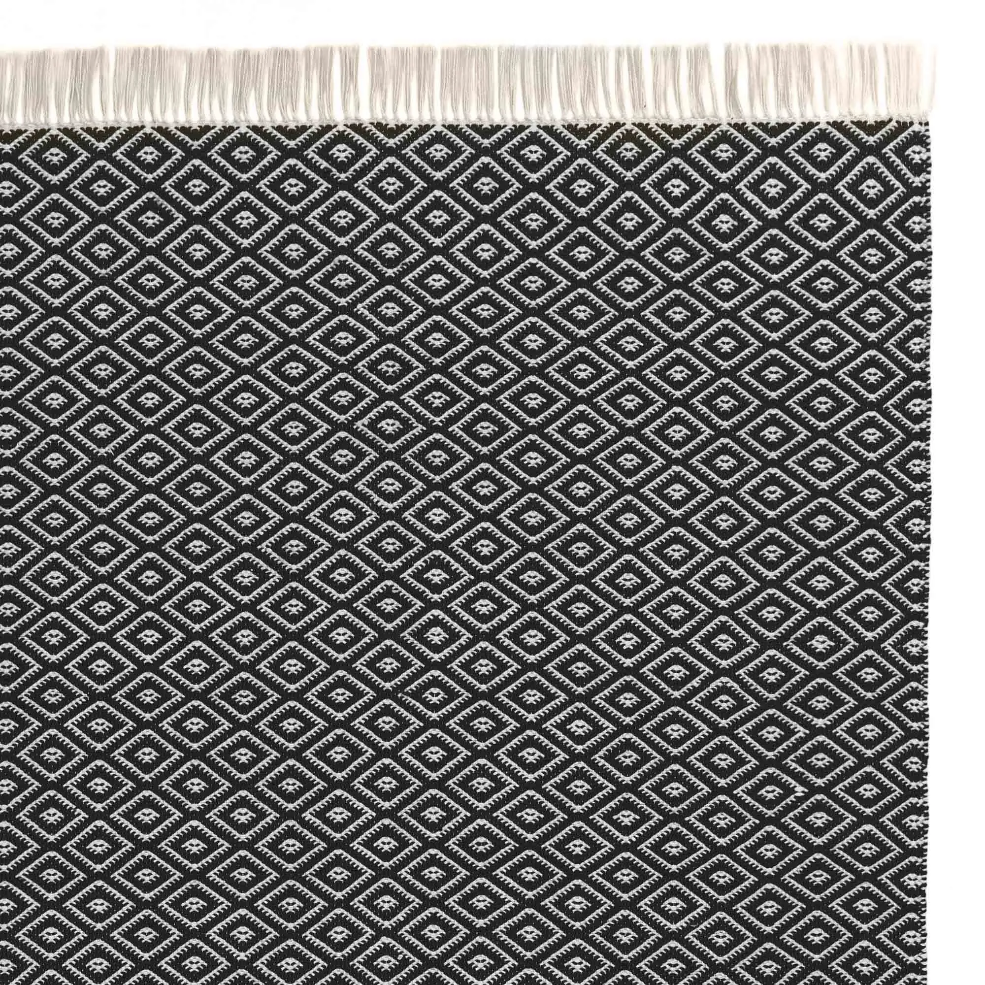 Barota Outdoor Rug [Black/White]