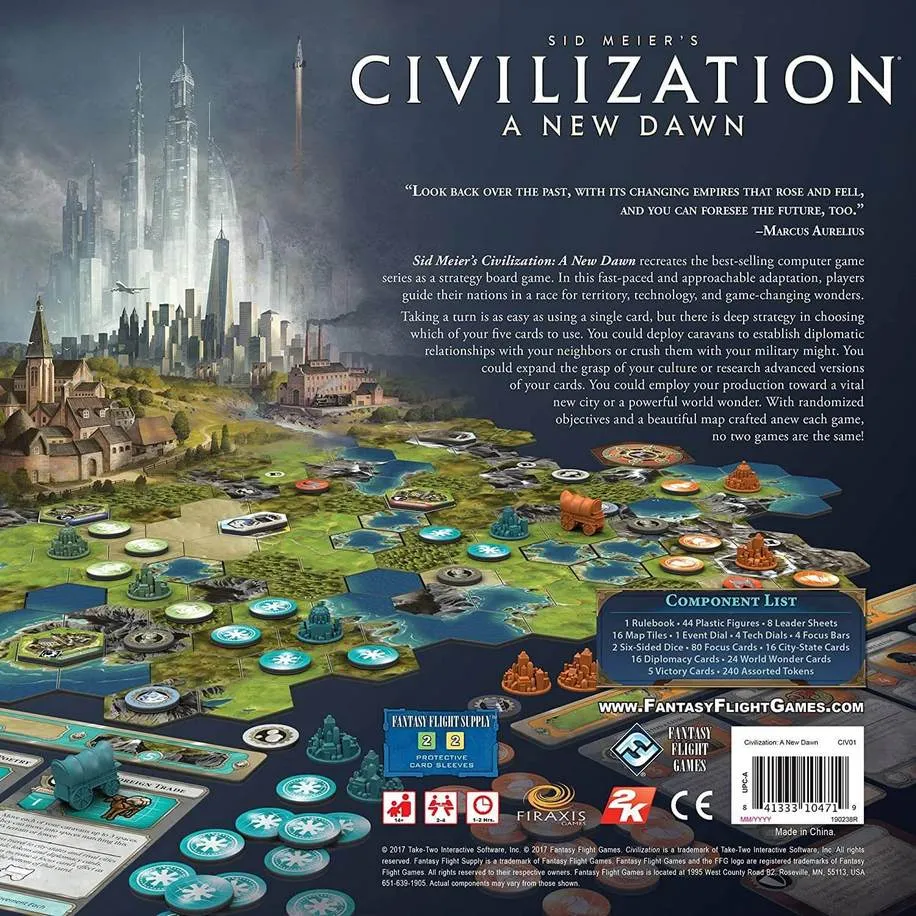 Board game Fantasy Flight Games Civilization A New Dawn