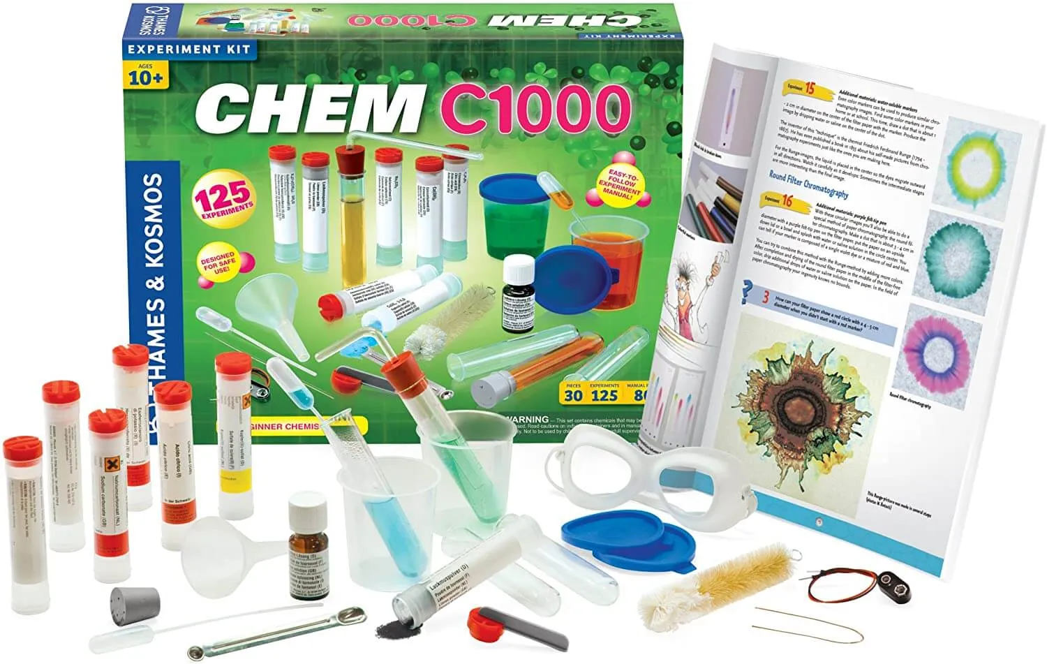 Chem 1000 Beginner Chemistry Set Thames & Kosmos Age 10 
