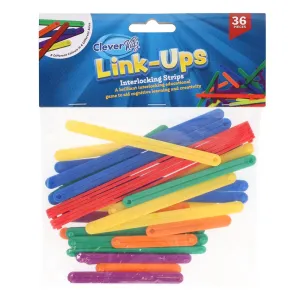Clever Kidz - Pack of 36 Link-Ups - Assorted Colours
