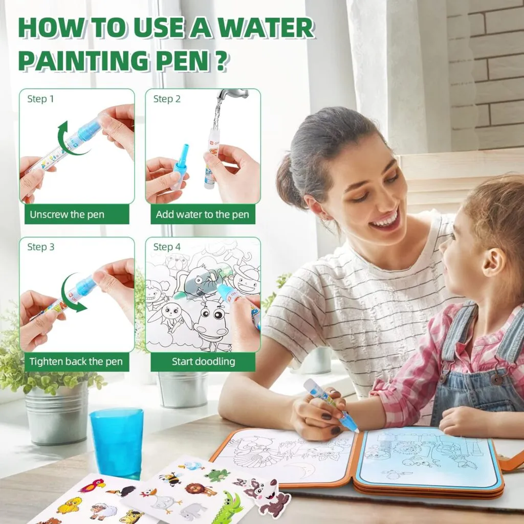 DIY Magical Water Painting Foldable Book