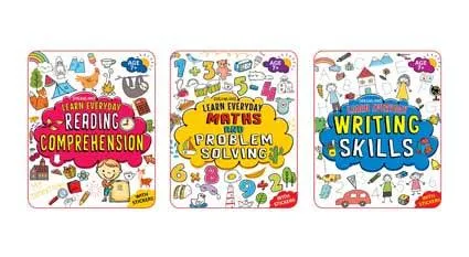 Dreamland Learn Everyday 5 - An Interactive & Activity Book For Kids - Pack of 3 Books(English)