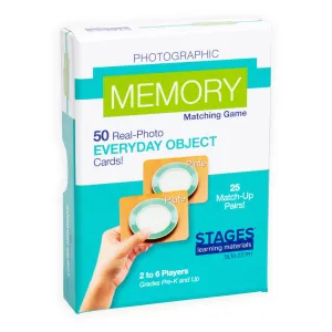 Everyday Objects Memory Matching Card Game
