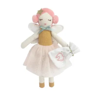 Fairy Plush Doll | Tooth Fairy Designer Soft Plush Doll 10” with Tooth Pouch Light Skin | Mon Ami
