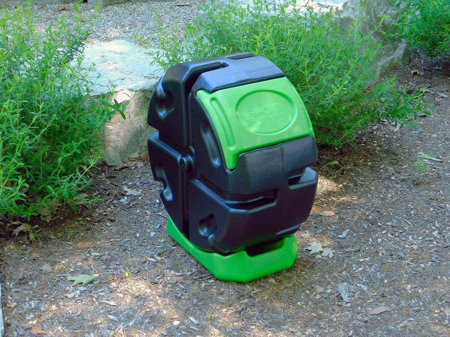 FCMP Outdoor 18.7Gal Outdoor Rolling Composter - Green
