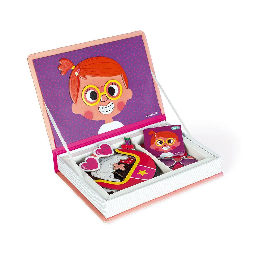 Girl's Crazy Faces Magnetibook