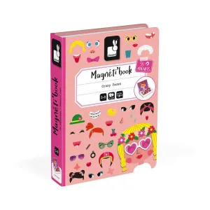 Girl's Crazy Faces Magnetibook