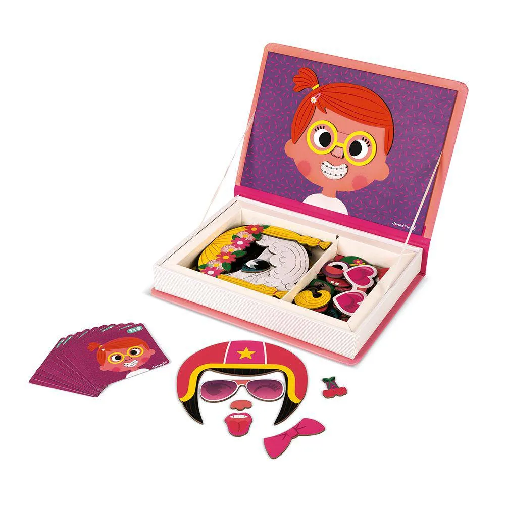 Girl's Crazy Faces Magnetibook