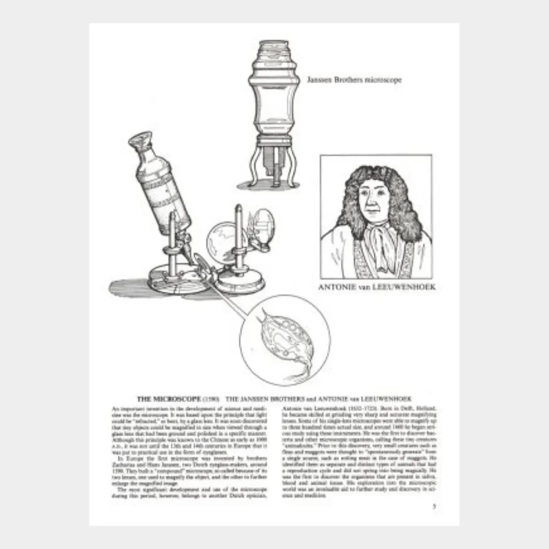 Great Inventors and Inventions Coloring Book