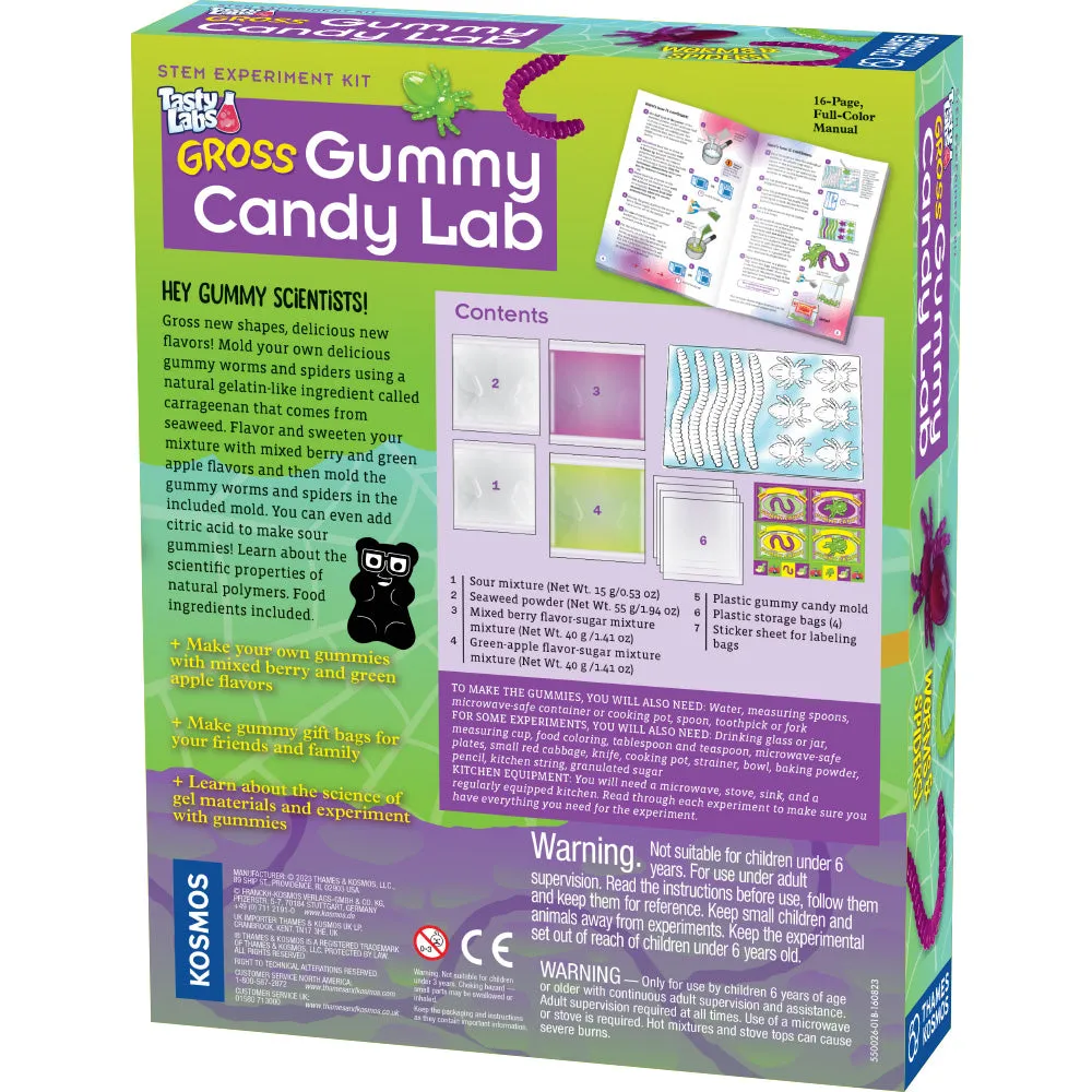 Gross Gummy Candy Lab: Worms and Spiders
