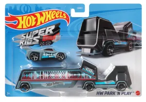 Hot Wheels Transport Rig Hot Wheels Park 'N Play Black