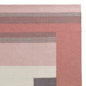 Indari Outdoor Rug [Grey/Light pink/Dusty pink]