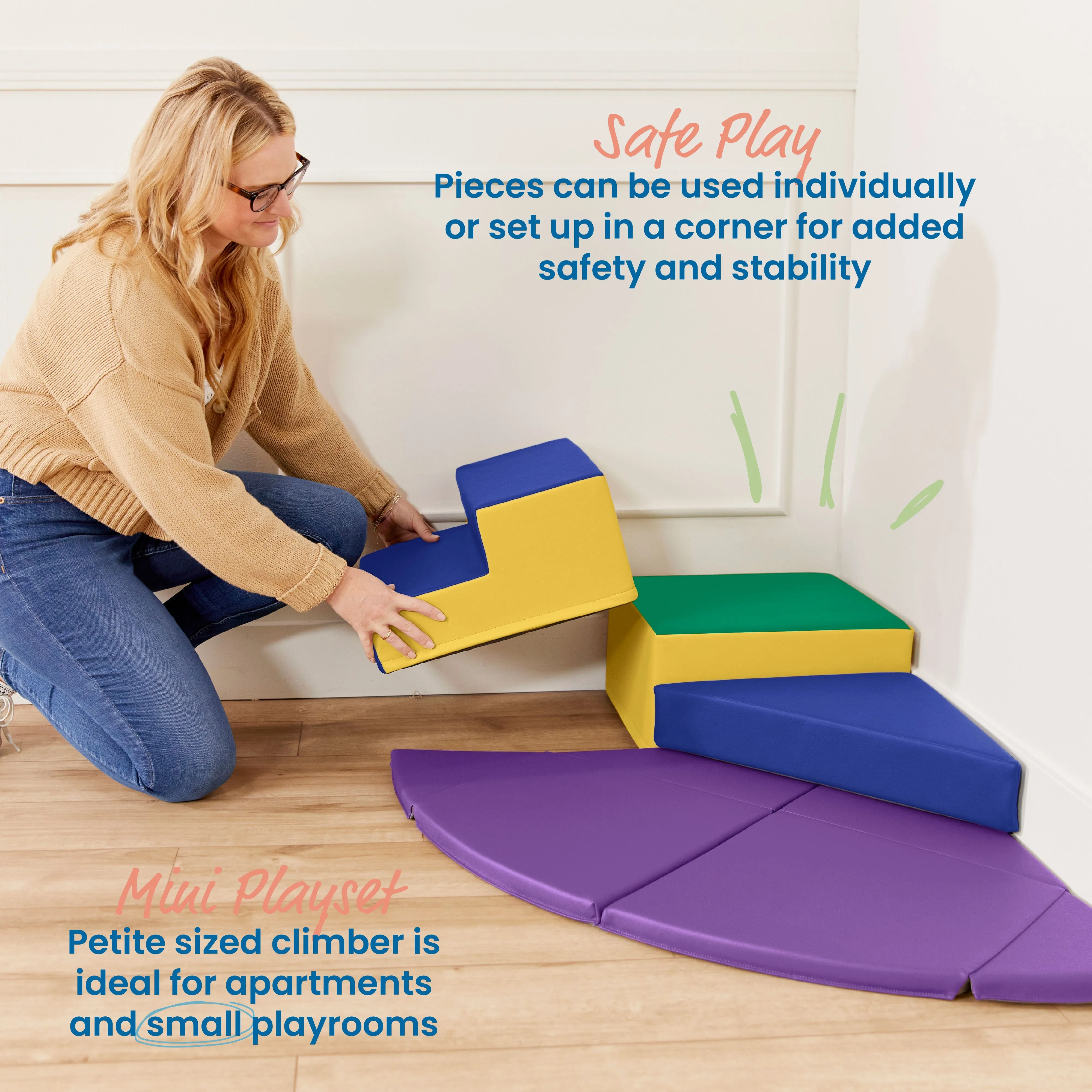 Junior Adventurer's Summit Step, Corner Climber, 4-Piece