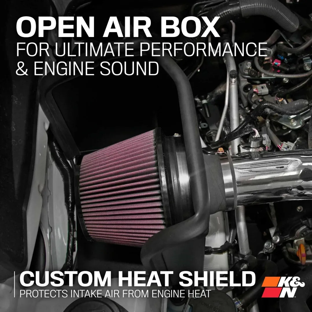 K&N 3.5L V6 Cold Air Intake - High-Flow Aluminum Tube For Tacoma (2016-2023)
