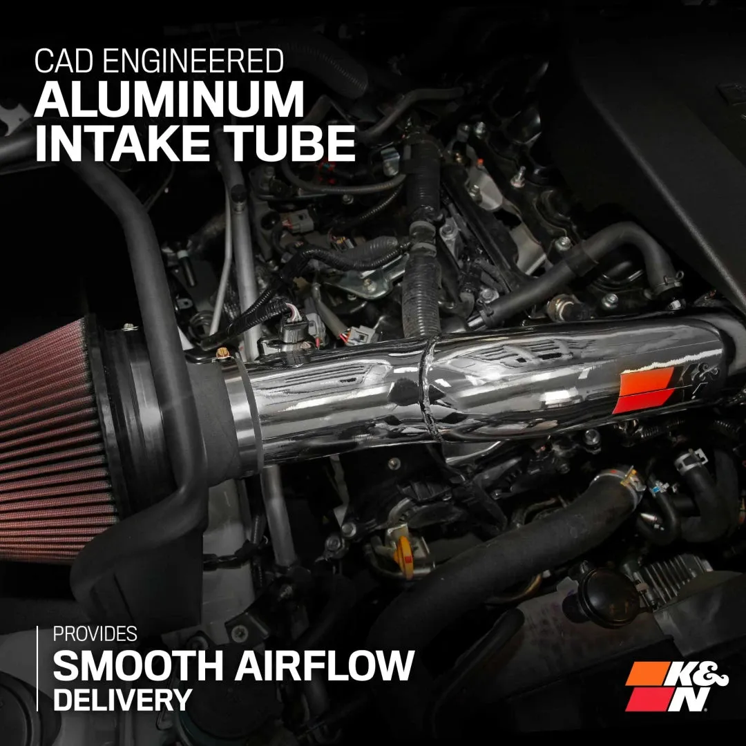 K&N 3.5L V6 Cold Air Intake - High-Flow Aluminum Tube For Tacoma (2016-2023)
