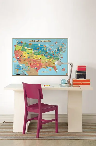 Kids USA Dry Erase Map