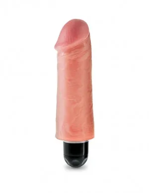 King Cock 5 Vibrating Stiffy Beige Vibrator "