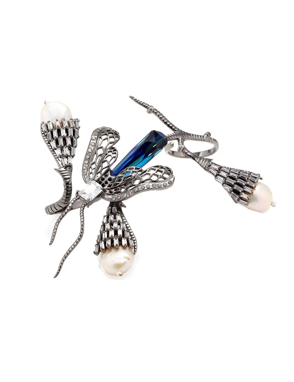 Lepidoptera Midnight Blue Ring