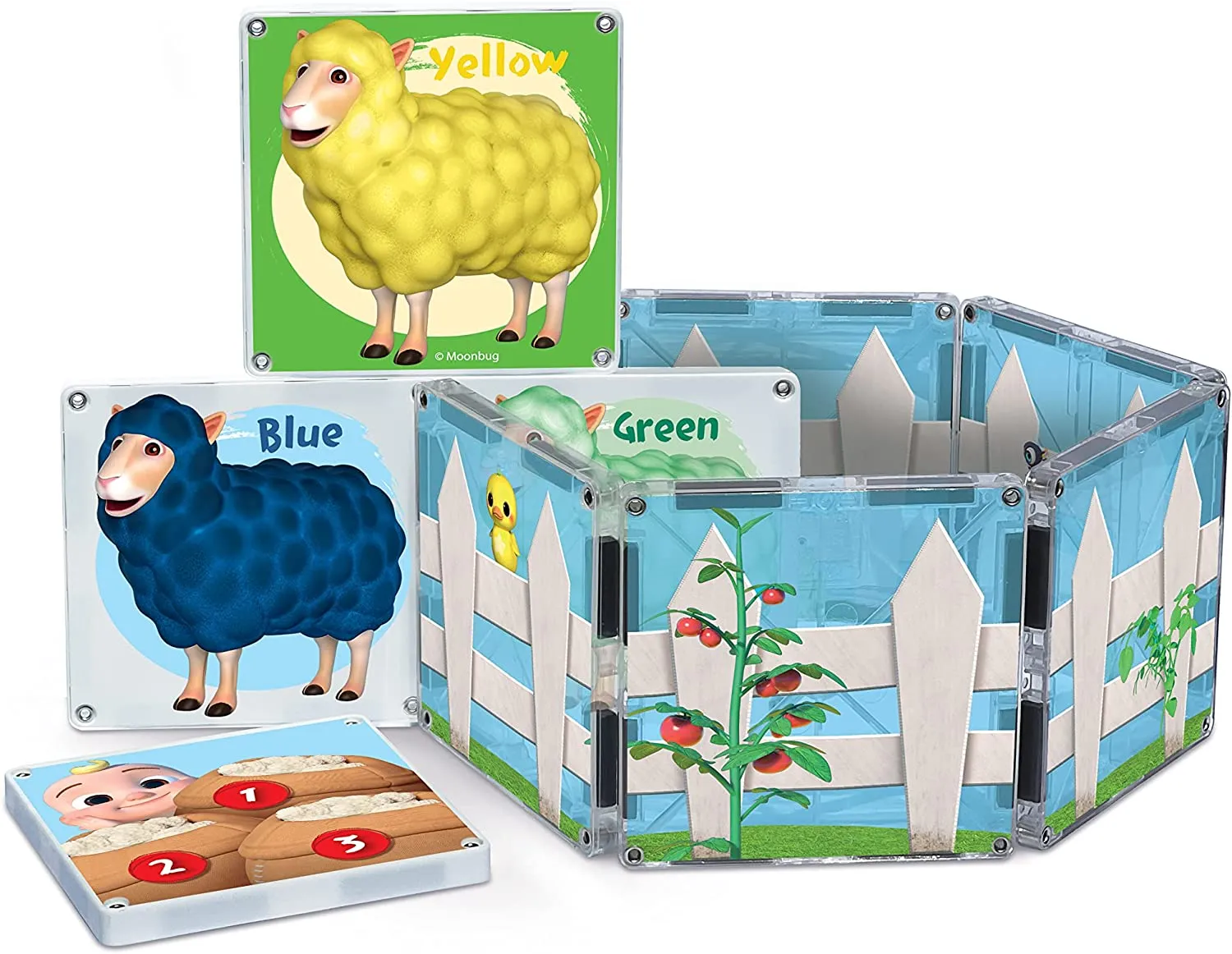 Magna-Tiles CreateOn CoComelon Farmyard Songs 19-Piece Set