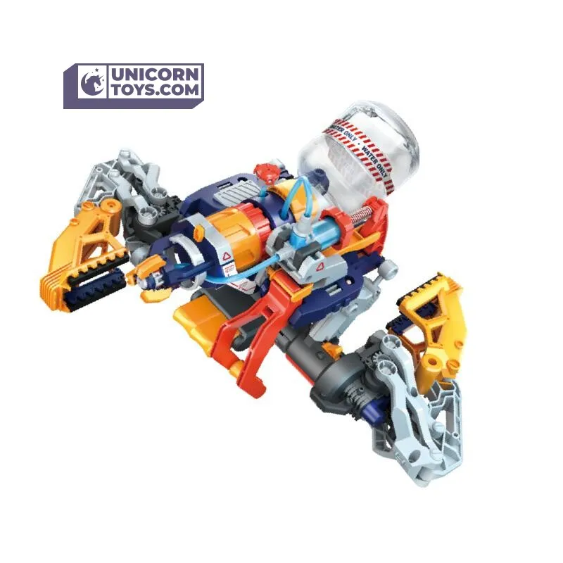 Mega Cyborg 5 Water Blaster Transformer | Hydraulic STEM Toy Educational Kit Age 10 