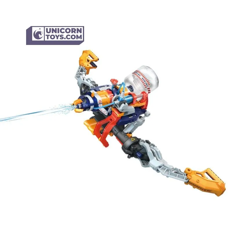 Mega Cyborg 5 Water Blaster Transformer | Hydraulic STEM Toy Educational Kit Age 10 