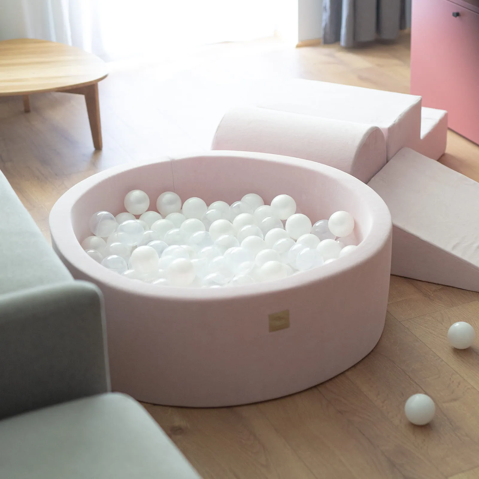 MeowBaby Foam Play Set with Round Ball Pit
