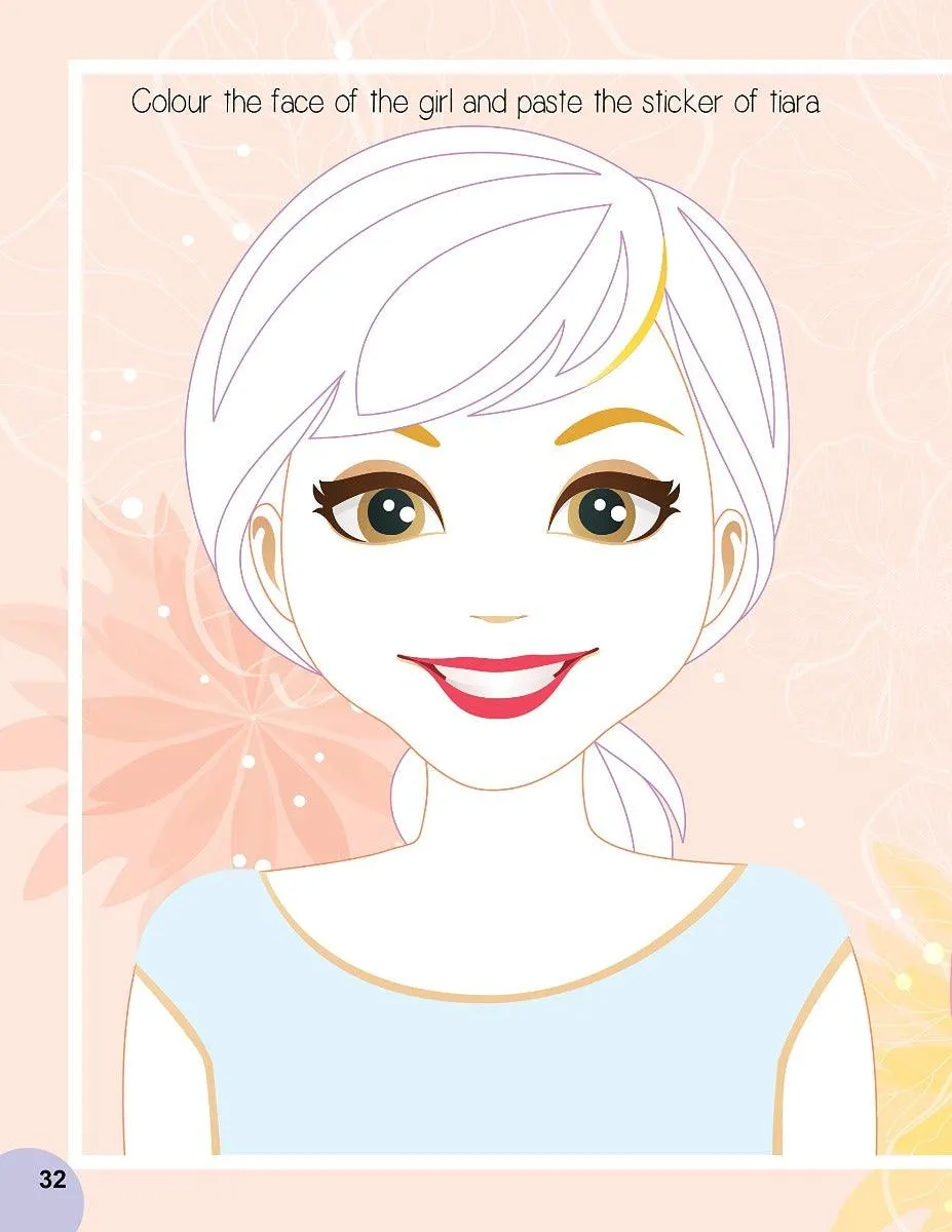 Nail Art and Hair Style- Create and Colour Your Own Nail Art with 150 Glitter Stickers - An Activity Book for Kids Ages 5  (English)