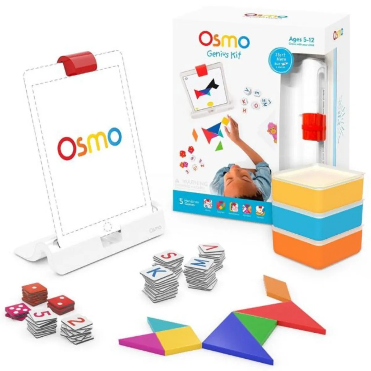 Osmo Genius Kit Educational Gaming System for Apple iPad/Air/mini/Pro - White