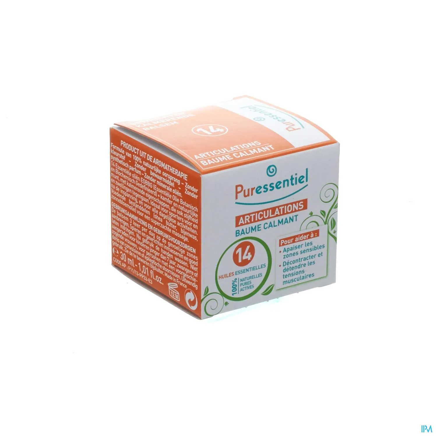 Puressentiel Gewrichten Balsem 14 Essentiële Oliën - Natuurlijke Verzachting voor Spieren en Gewrichten 30ml
