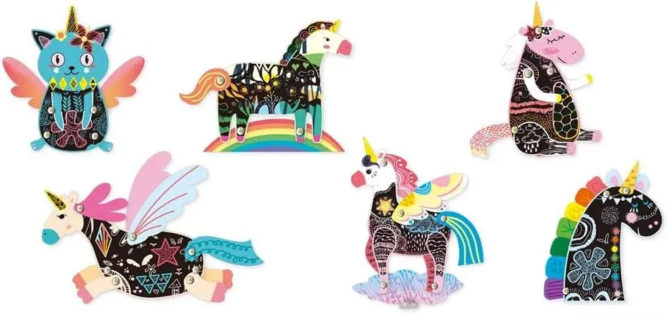 Scratch Greeting Cards- Unicorns
