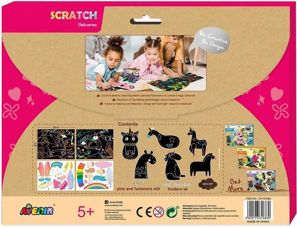 Scratch Greeting Cards- Unicorns