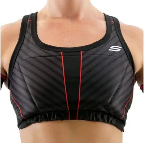 Social Paintball Grit Padded Sports Bra - Stealth Black