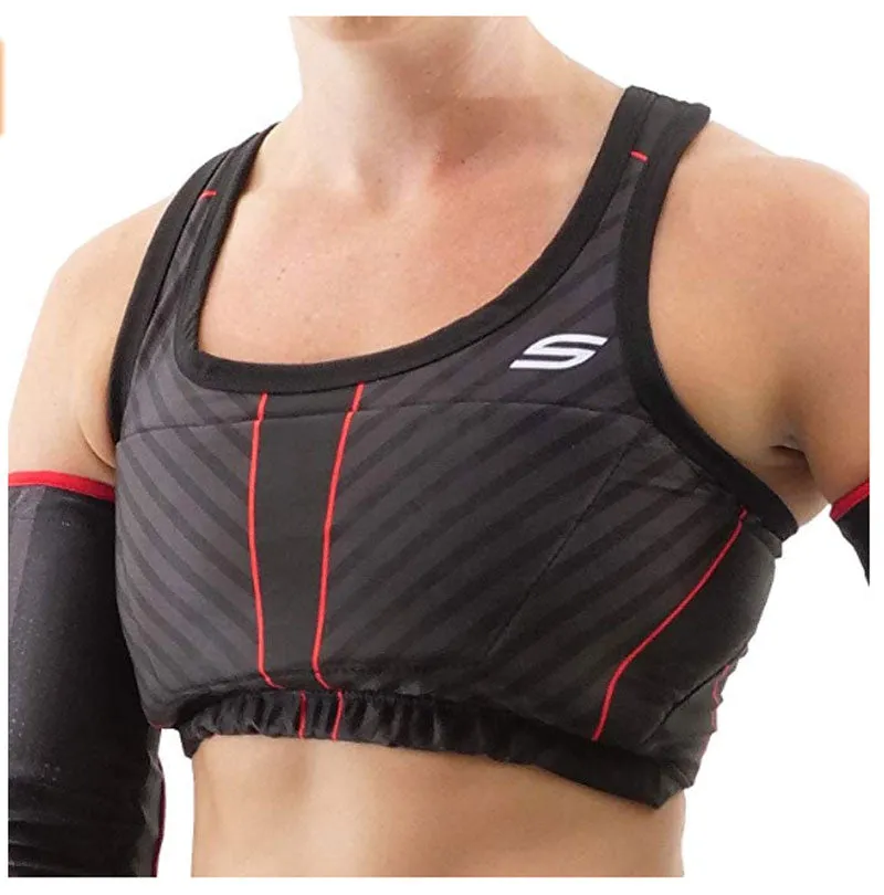 Social Paintball Grit Padded Sports Bra - Stealth Black