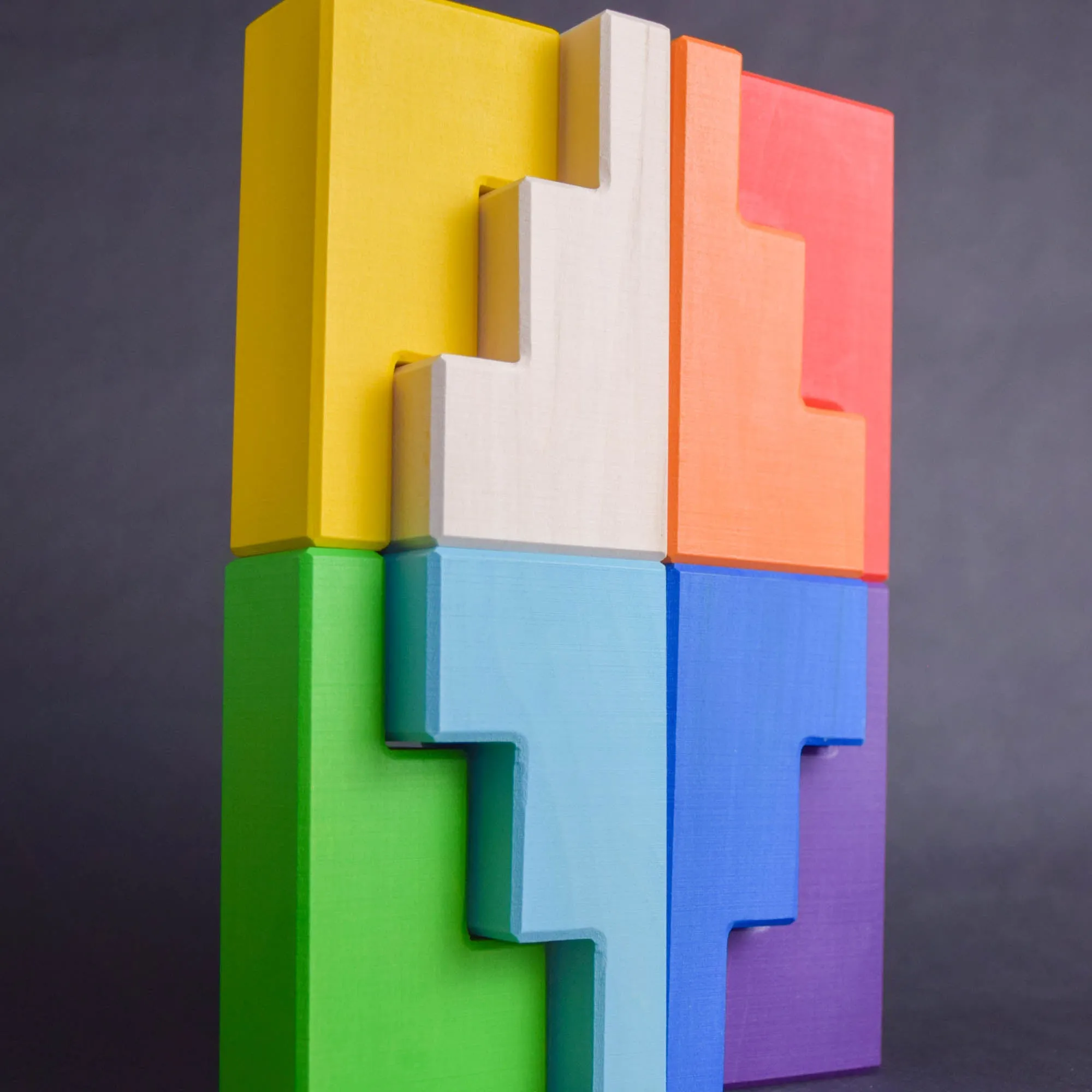 Stepped Roofs Building Set Rainbow
