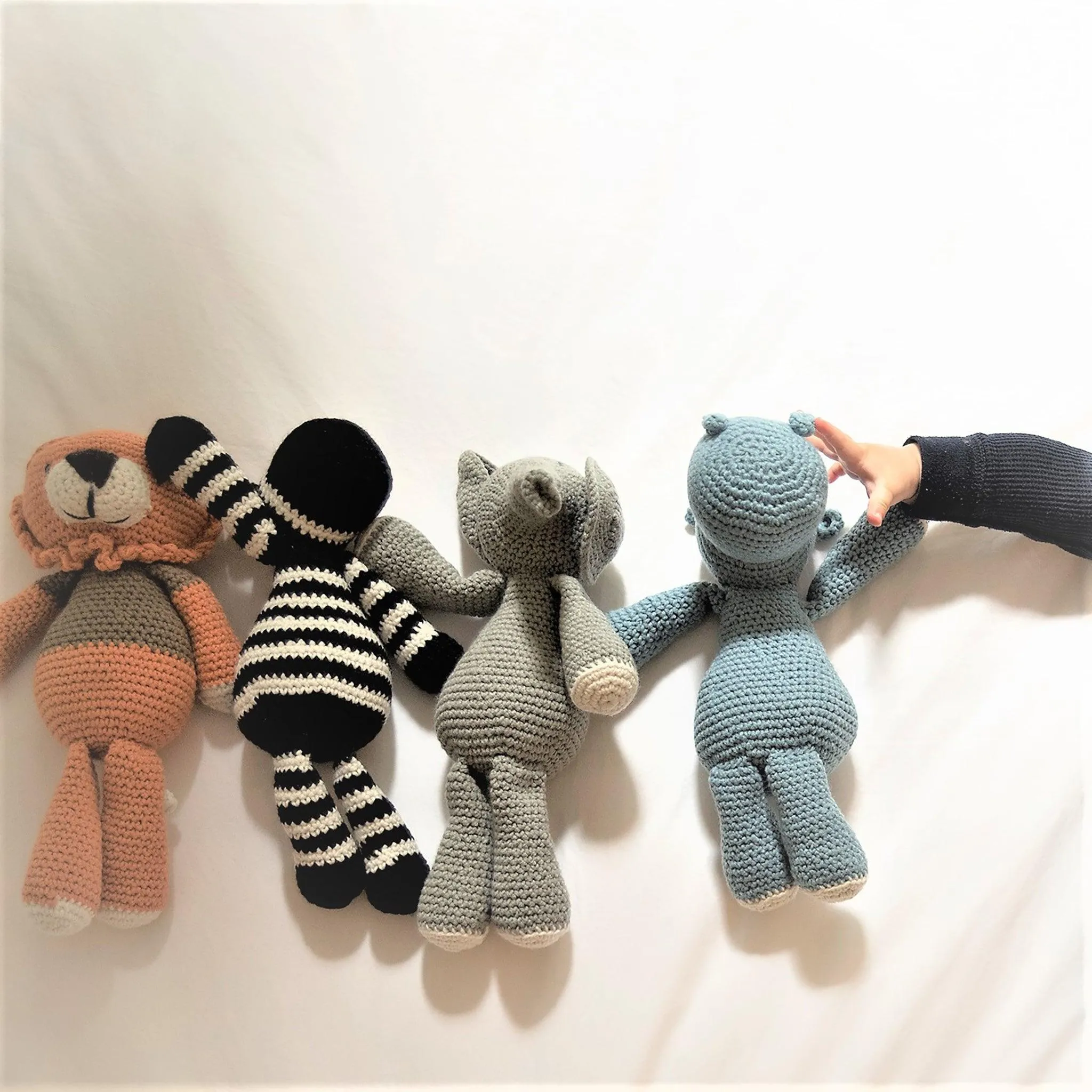 Stuffed Hippo Mvubu Blue Toy