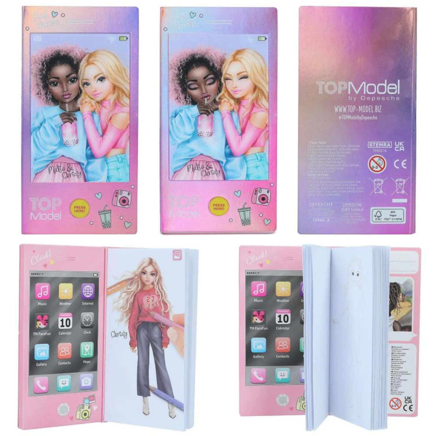 TOPModel Mini Colouring Book with Sound (Choice of 3)